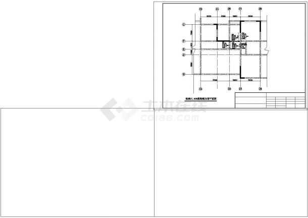 框架住宅楼加固结构施工图（共5张图）-图一