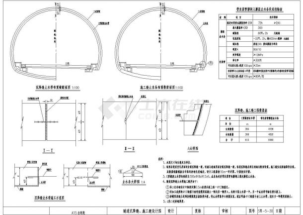 分离式长隧道工程设计及消防电照通风施工图（含新奥法理论设计）-图二