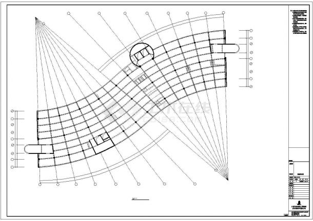 框架结构商场营业楼加固改造施工图（共5张图）-图二