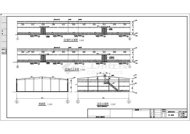 某新型平房仓排架建筑结构工艺设计图（共25张图）-图二