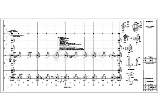 【吉林】轻型门式刚架结构汽车零配件厂房结构设计施工图-图二