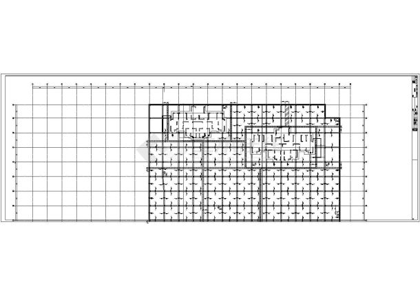 框架结构地下一层大型车库结构设计施工图-图二