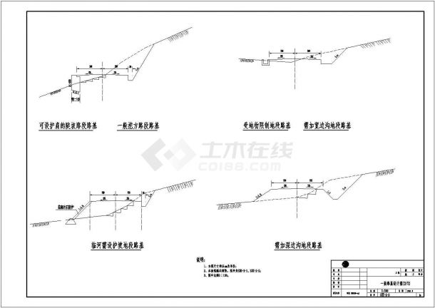 时速20km/h四级公路道路、涵洞等交通工程施工图设计-图二