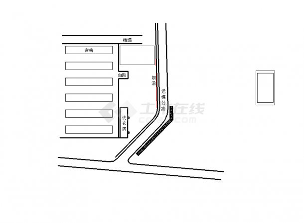 厂区公路设计，局名区设计CAD图纸-图二
