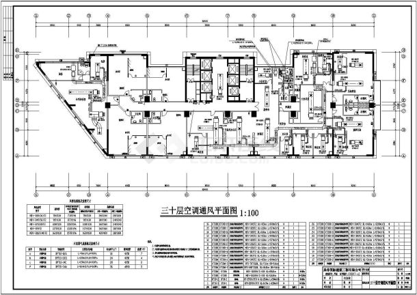 某商务大厦全套暖通系统施工图（全套）-图一