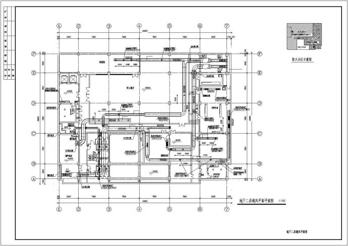 某地区办公楼VRV空调系统设计建筑图_图1
