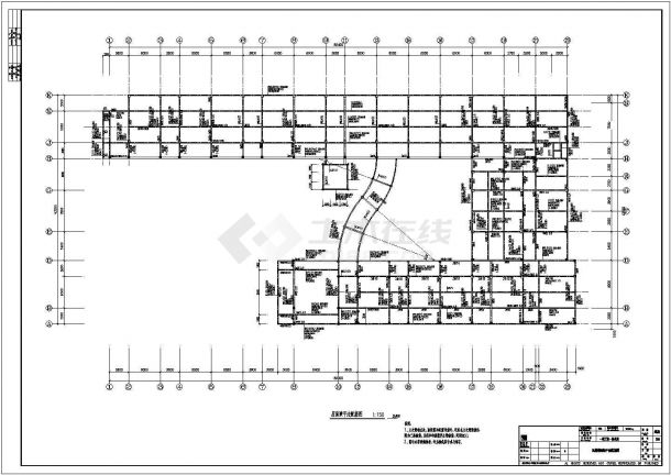 【湖南】三层框架结构幼儿园结构设计施工图-图二