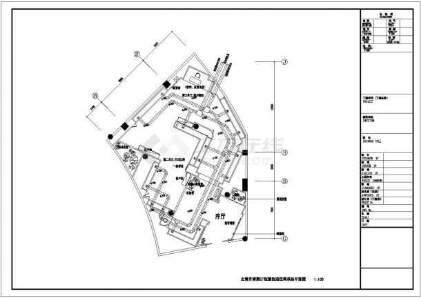 某博物馆展厅恒温恒湿空调系统图纸-图一