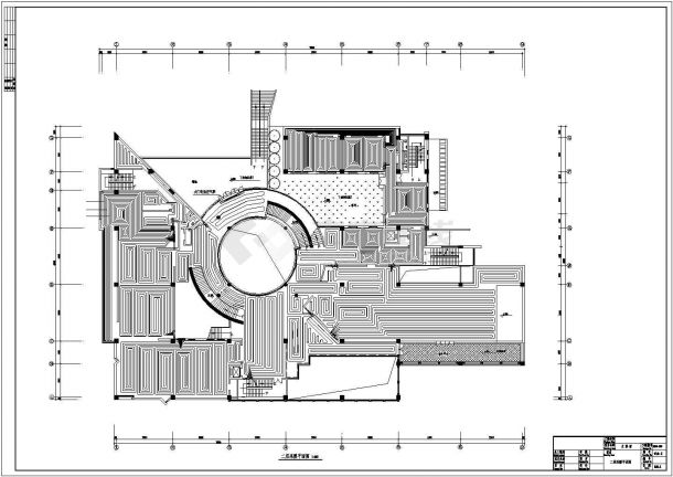 某地文化博物馆地板采暖设计施工图纸-图一
