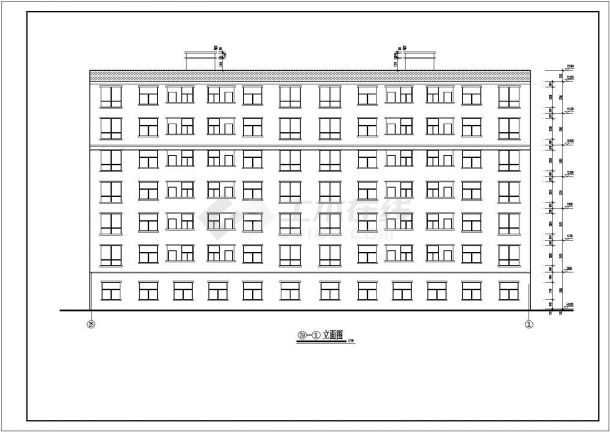 长沙永州某高层框架结构住宅建筑施工图纸-图二