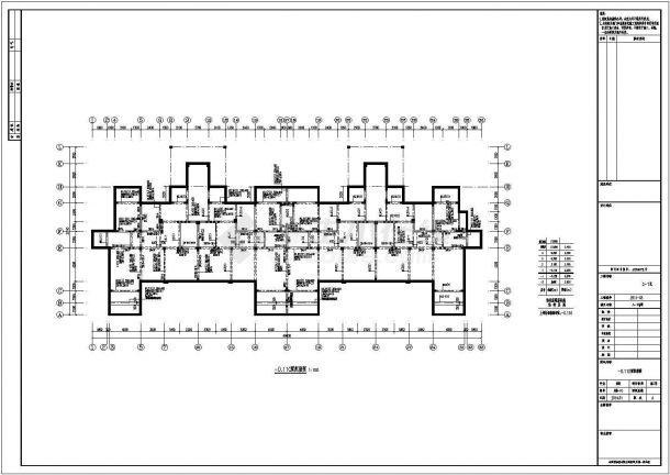 （四层加阁楼）异形柱框架结构住宅及变电室小区结构设计施工图-图二