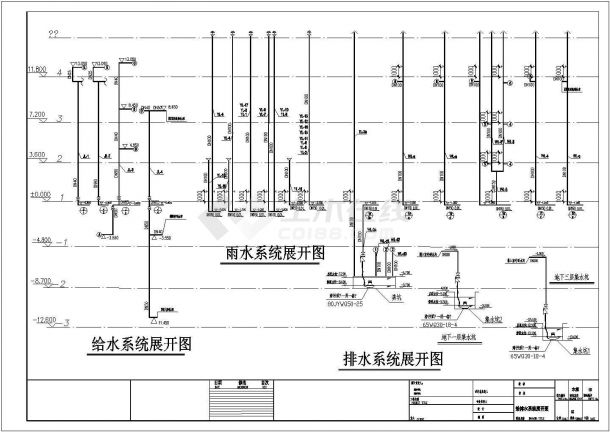 【四川】购物广场建筑给排水施工图-图一