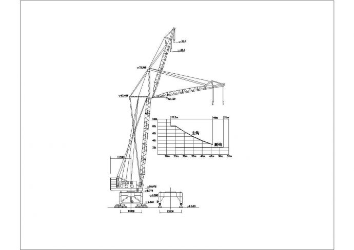 各种型号的吊车CAD图纸（21种型号）_图1