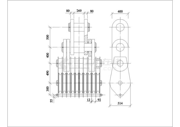各种型号的吊车CAD图纸（21种型号）-图二