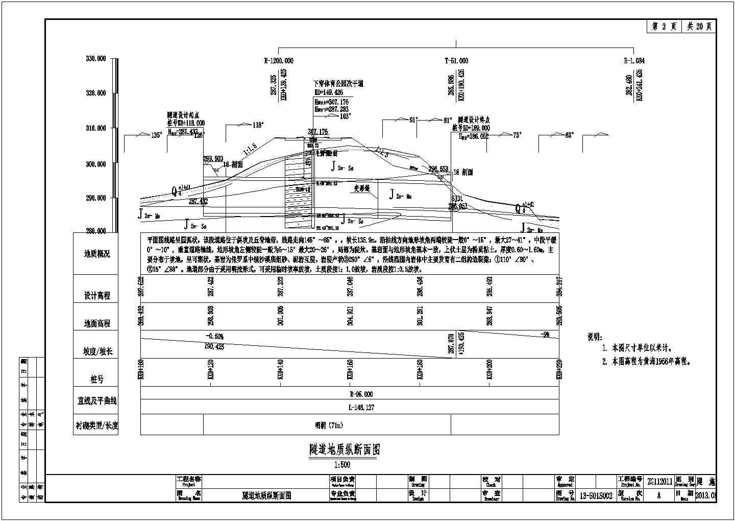 知名公司设计城市支道道路隧道设计图纸（附结构计算书）