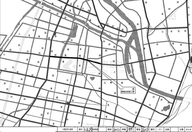 城市次干道市政道路综合改造工程施工图（双向六车道）-图一