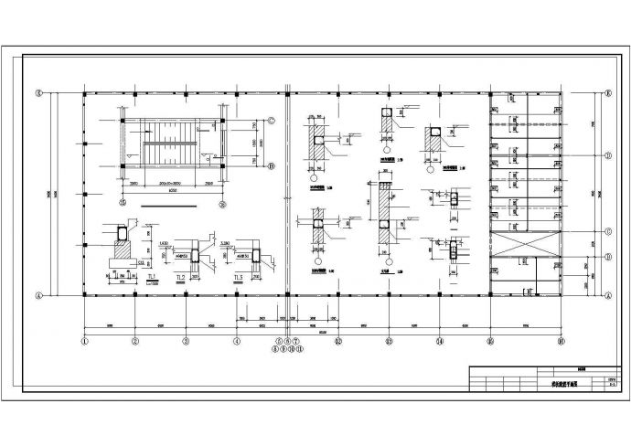 某24米跨多层门式刚架工业厂房结构施工图_图1