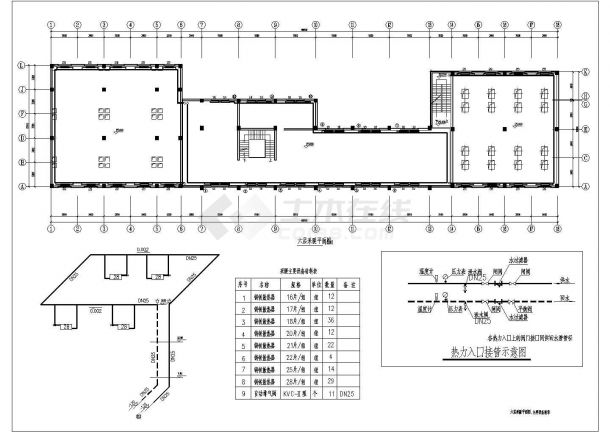 6000㎡厂房建筑散热器采暖系统设计施工图（机械循环热水系统）-图二