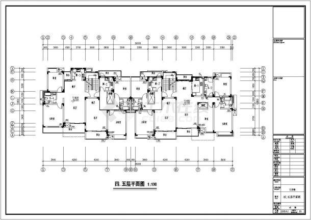某小区六层住宅楼给排水施工图（高17米）-图一