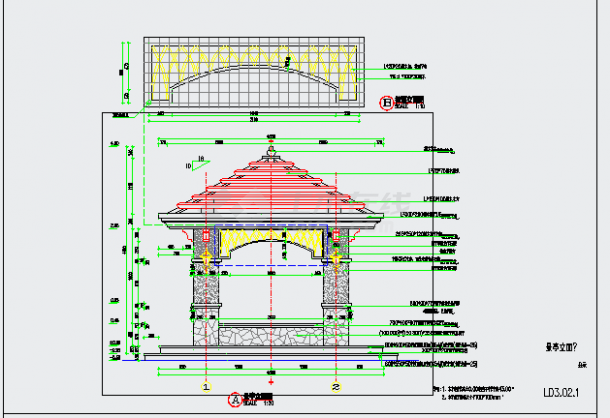 [济宁]花园小区园建工程施工图（含景观结构说明）-图二