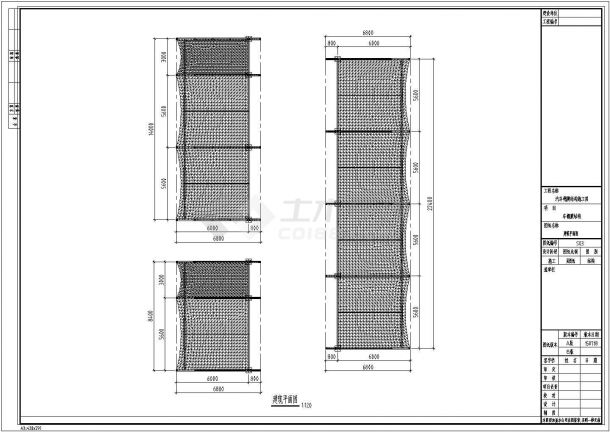 【2016最新】6米汽车棚膜结构施工图纸-图二