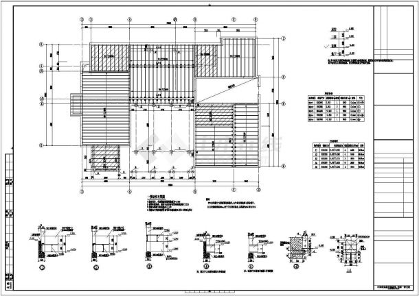 某地上两层木结构别墅设计图（地下一层，独立基础）-图二