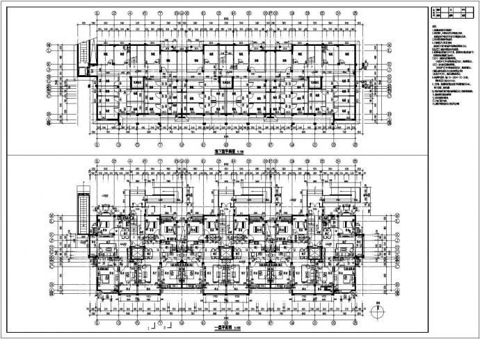 某十层框架剪力墙住宅结构设计图（7度抗震）_图1