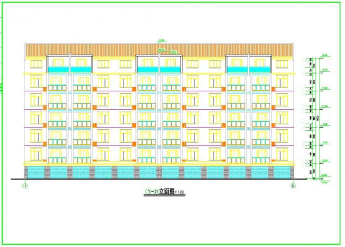 某单元式六层住宅楼建筑施工图（共13张图）_图1