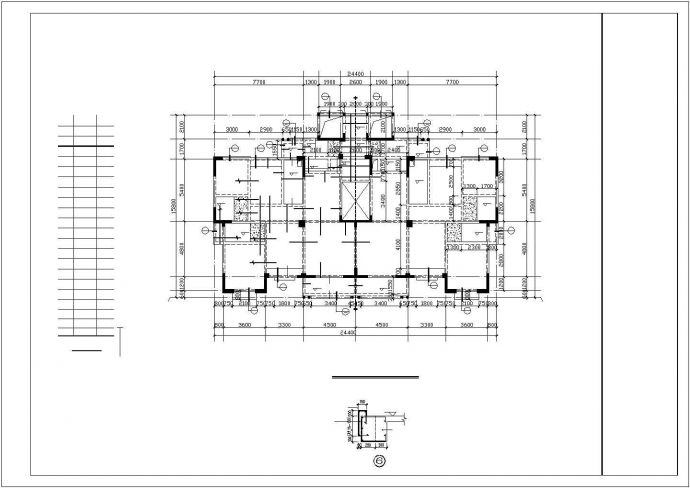 某地上十八层剪力墙结构住宅结构设计图（7度抗震）_图1
