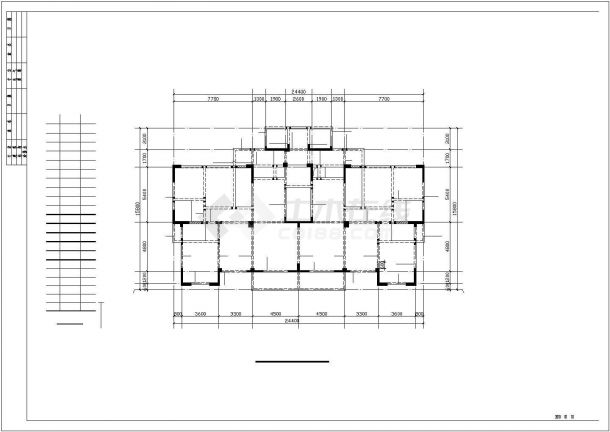 某地上十八层剪力墙结构住宅结构设计图（7度抗震）-图二