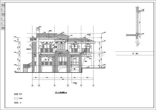 两层长12.00米 宽16.50米农村自建房建筑施工图-图二
