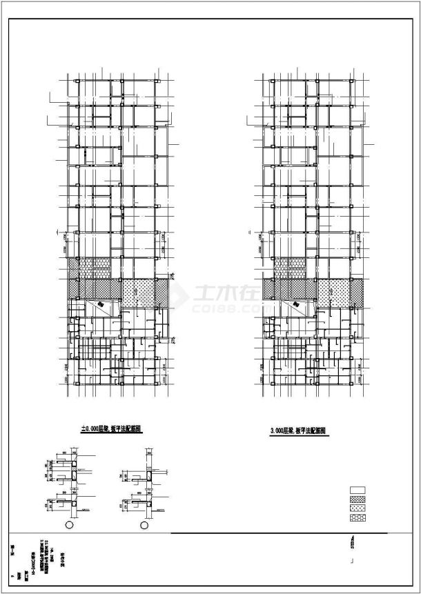 都江堰某地上六层钢筋混凝土结构住宅小区结构设计图（14号楼）-图一