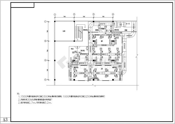 【广东】300㎡净化车间洁净空调系统设计施工图-图二
