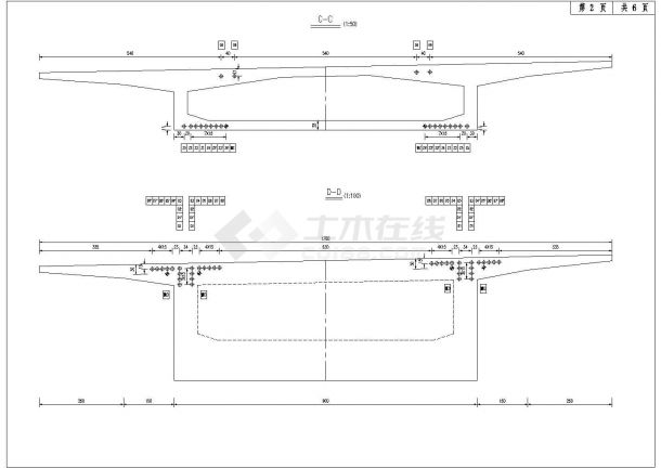 【江苏】某40+3x60+40m连续梁桥设计全套施工图-图一