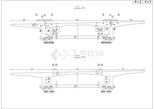 【江苏】某40+3x60+40m连续梁桥设计全套施工图-图二