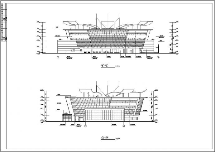 海口岸改造方案cad平面装修规划施工图_图1