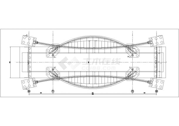 景观桥工程钢结构制作与安装方案施工图-图一