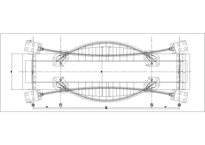 景观桥工程钢结构制作与安装方案施工图_图1