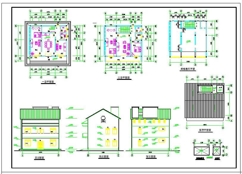 某三层小康农居建筑结构设计施工图