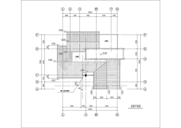 三层楼园林风格别墅建筑设计施工图纸（含效果图）-图二
