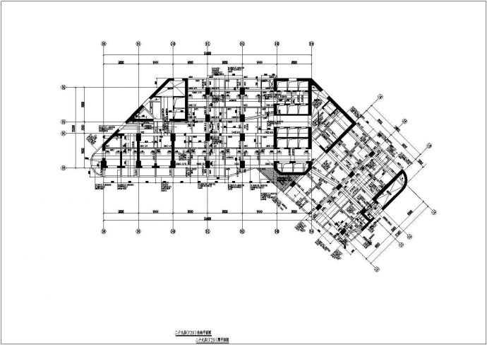 某超高层钢筋混凝土结构国际大厦部分结构设计图（56层）_图1