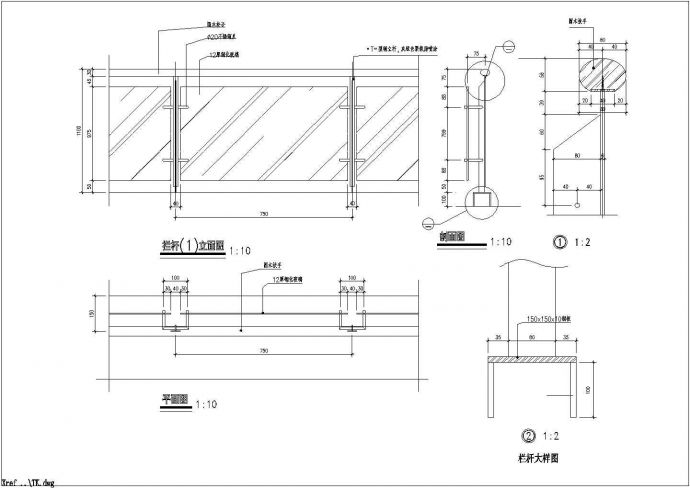 【湖南】钢桁架结构人行天桥设计施工图纸_图1