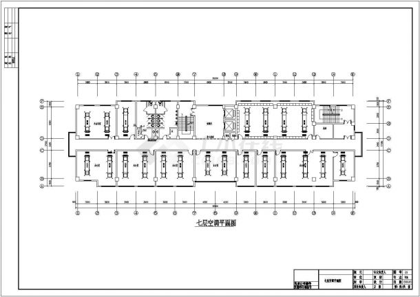 山东某11593㎡十一层办公楼空调设计图纸-图一