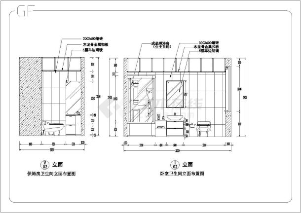 某地光明大厦套房装修施工全套图纸-图一