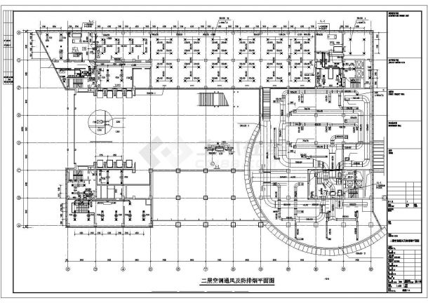 北京某15层综合业务楼空调通风施工图-图二