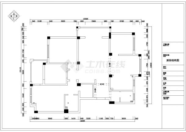 【江西】简欧四居室样板房装修施工图（含效果）-图二
