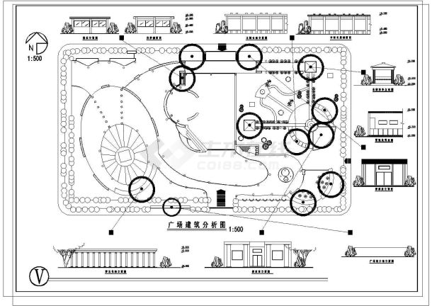 某地区广场规划设计施工图（含分析图）-图二