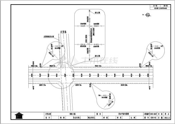 城市主干路道路工程施工图（含交通照明雨污水）-图二