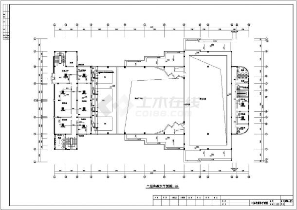 青岛市某d大型剧院多联机空调系统设计CAD布置图-图一