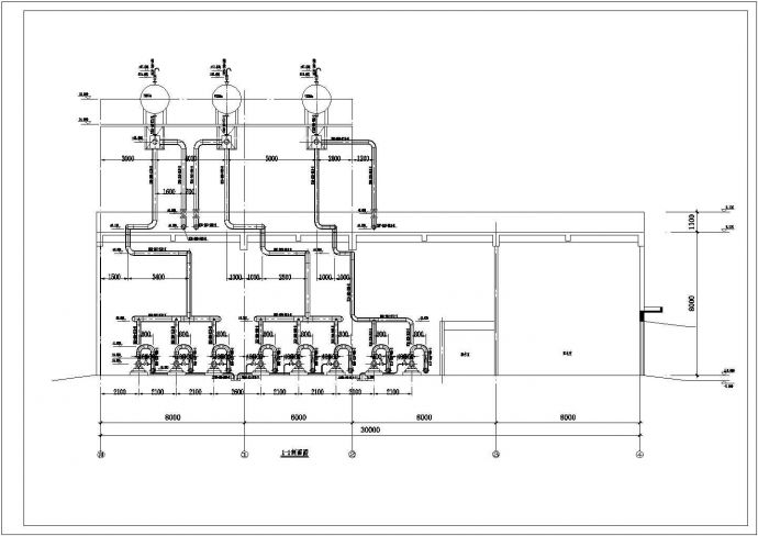 某车间大型燃气导热油炉施工设计图_图1